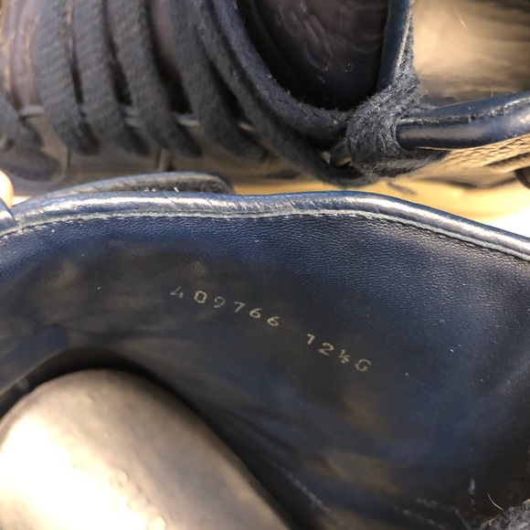 Gucci Blue Guccissima High Top Sneaker - Picture 11 of 12